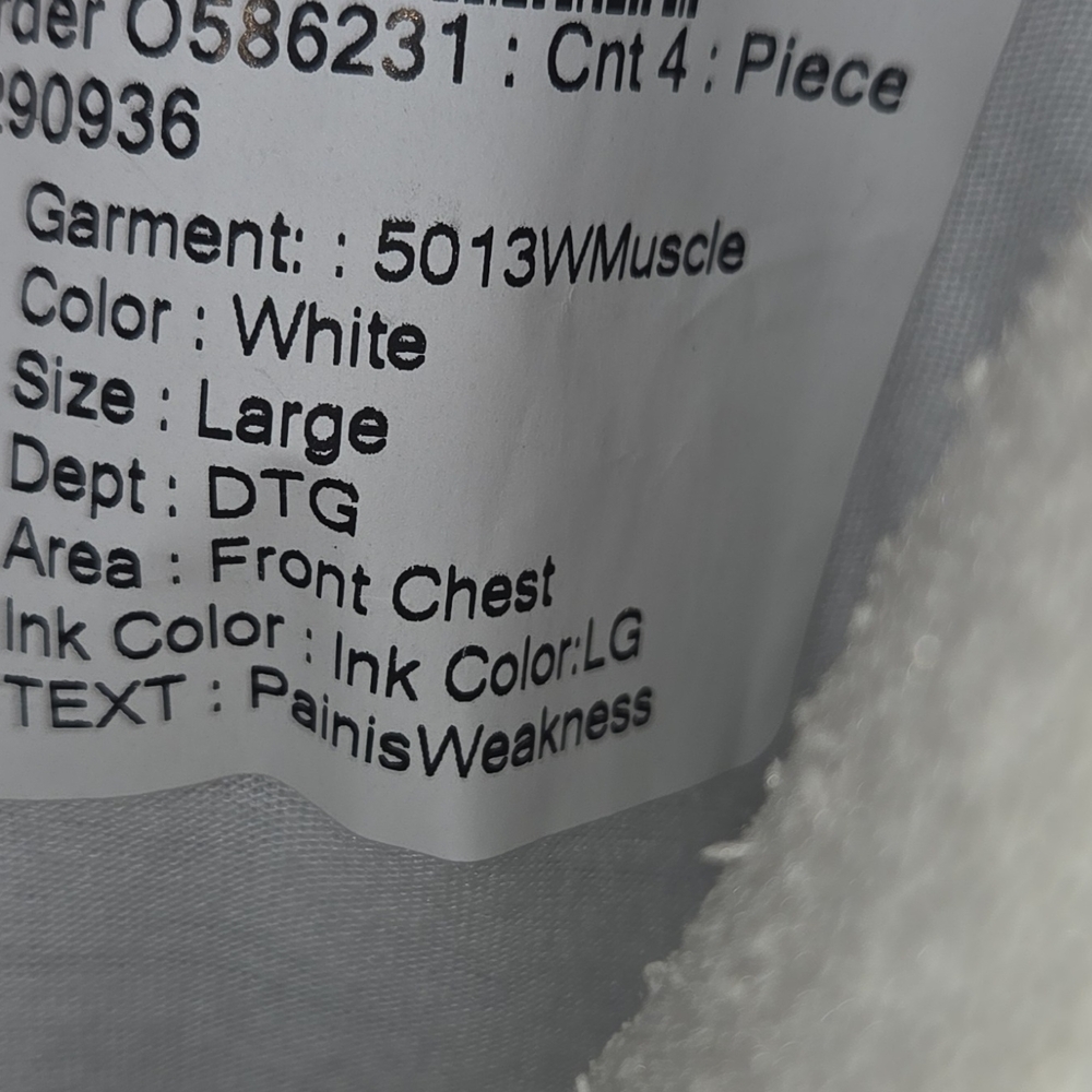White Fitness Graphic Tank Top - Picture 2 of 2